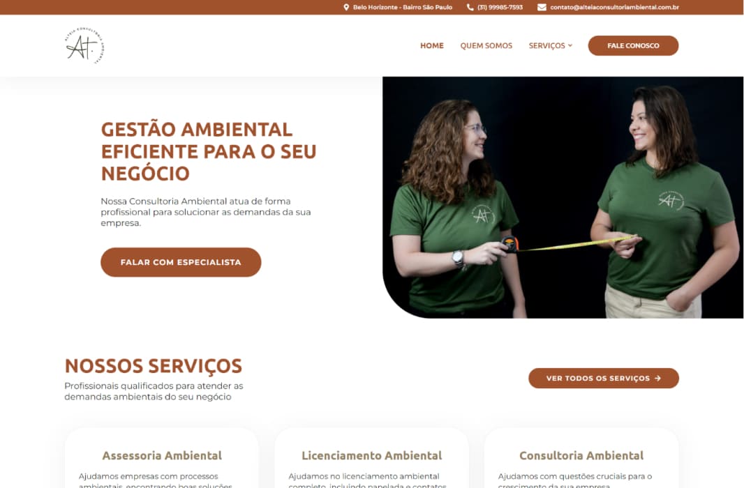 Site Alteia Consultoria Ambiental