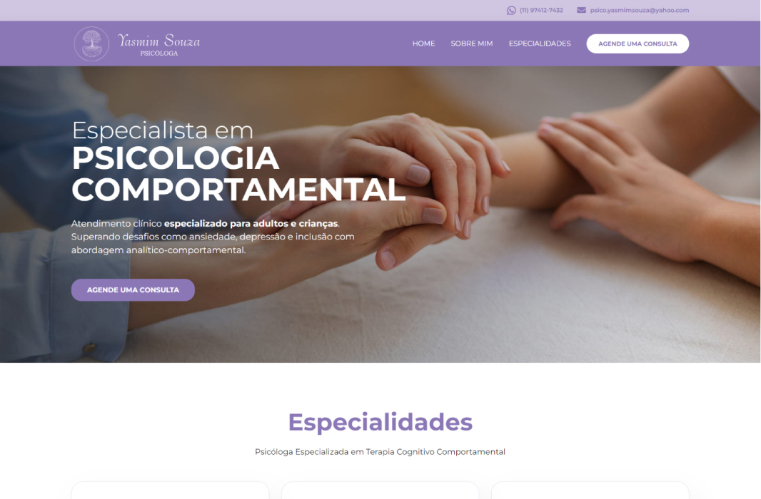 Site Psicóloga Yasmim